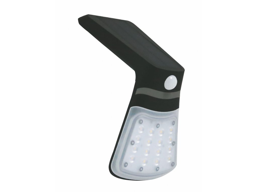 FOX SOLAR PIR 16LED B NW IP65 2W 4000K 48/240Lm with motion sensor