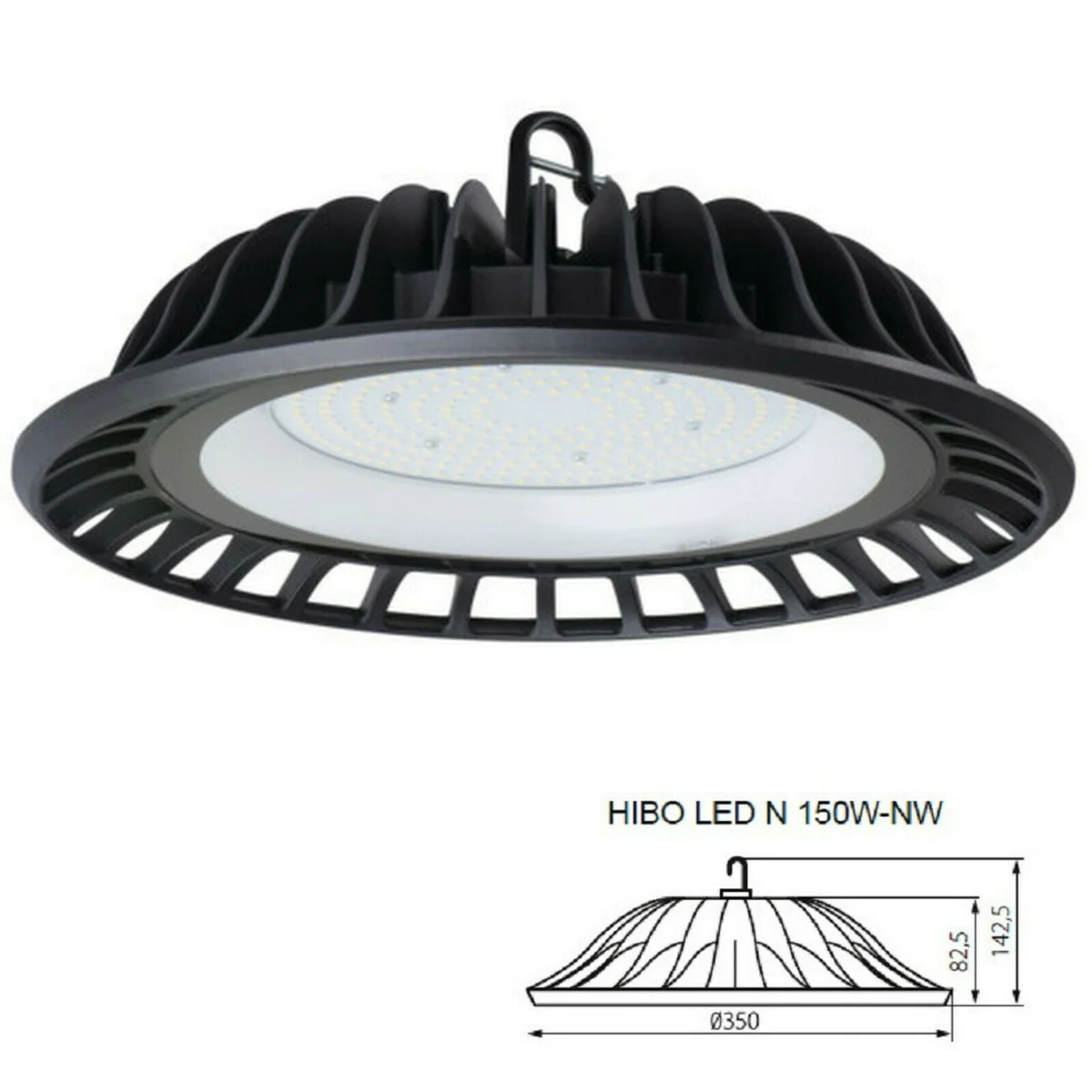 LED Valgusti UFO HIBO LED N 150W-NW 13500lm Kanlux