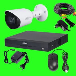 FULL HD CCTV komplekt kaamera+DVR+kaabel+toiteadapter
