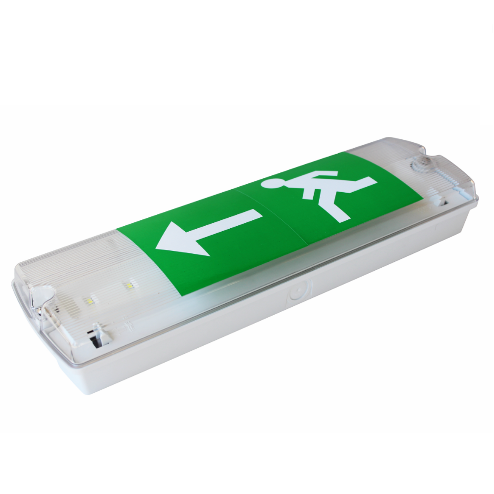 LED evakuatsioonivalgusti, 4W, 10xSMD 5730, 160lm, 6000K, 230V ~ 50 Hz, IP65, avarii tööaeg 3h