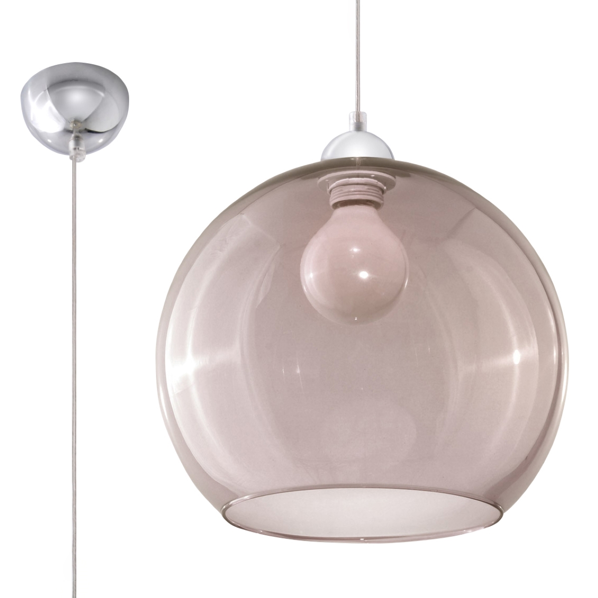 Rippvalgusti BALL grafiit Sollux Lighting