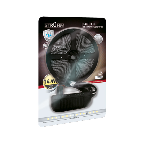 LED Riba komplekt 3m 90 NW 4,8W/m IP65 BLISTER Ideus