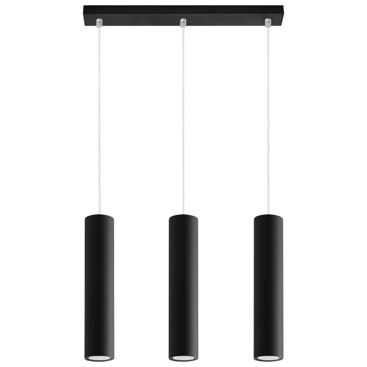 Rippvalgusti LAGOS 3L must Sollux Lighting