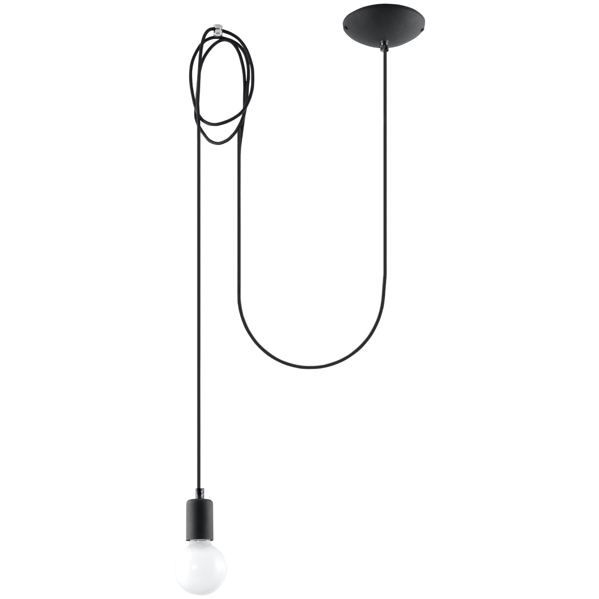 Rippvalgusti EDISON 1 must Sollux Lighting
