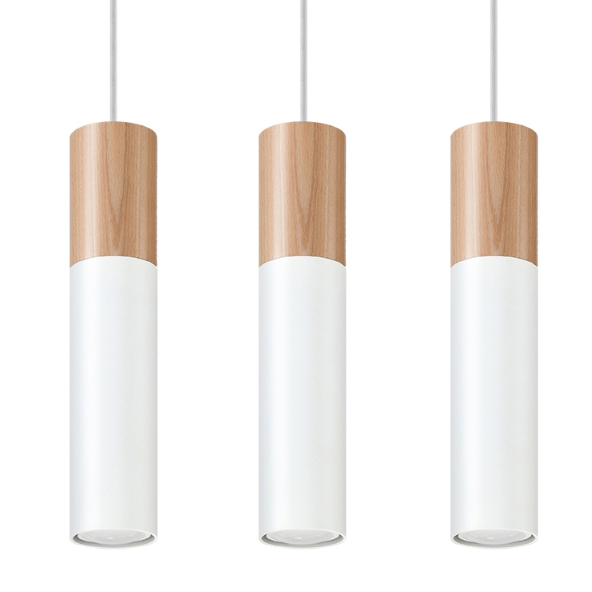 Rippvalgusti PABLO 3 valge Sollux Lighting