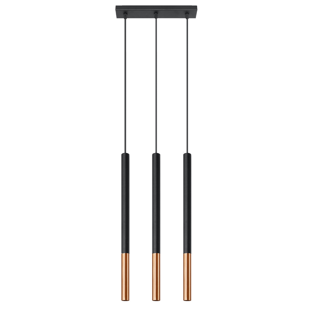 Rippvalgusti MOZAICA 3L must/vask Sollux Lighting