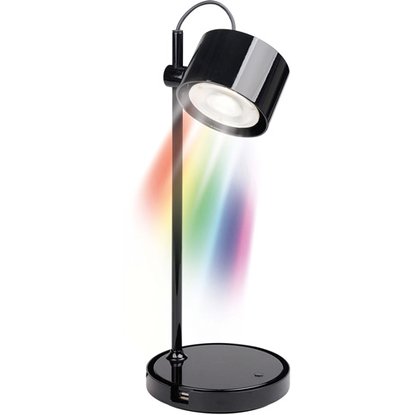 RGB LED laualamp iDual Jasmine, must +pult+USB port telefoni laadimisega