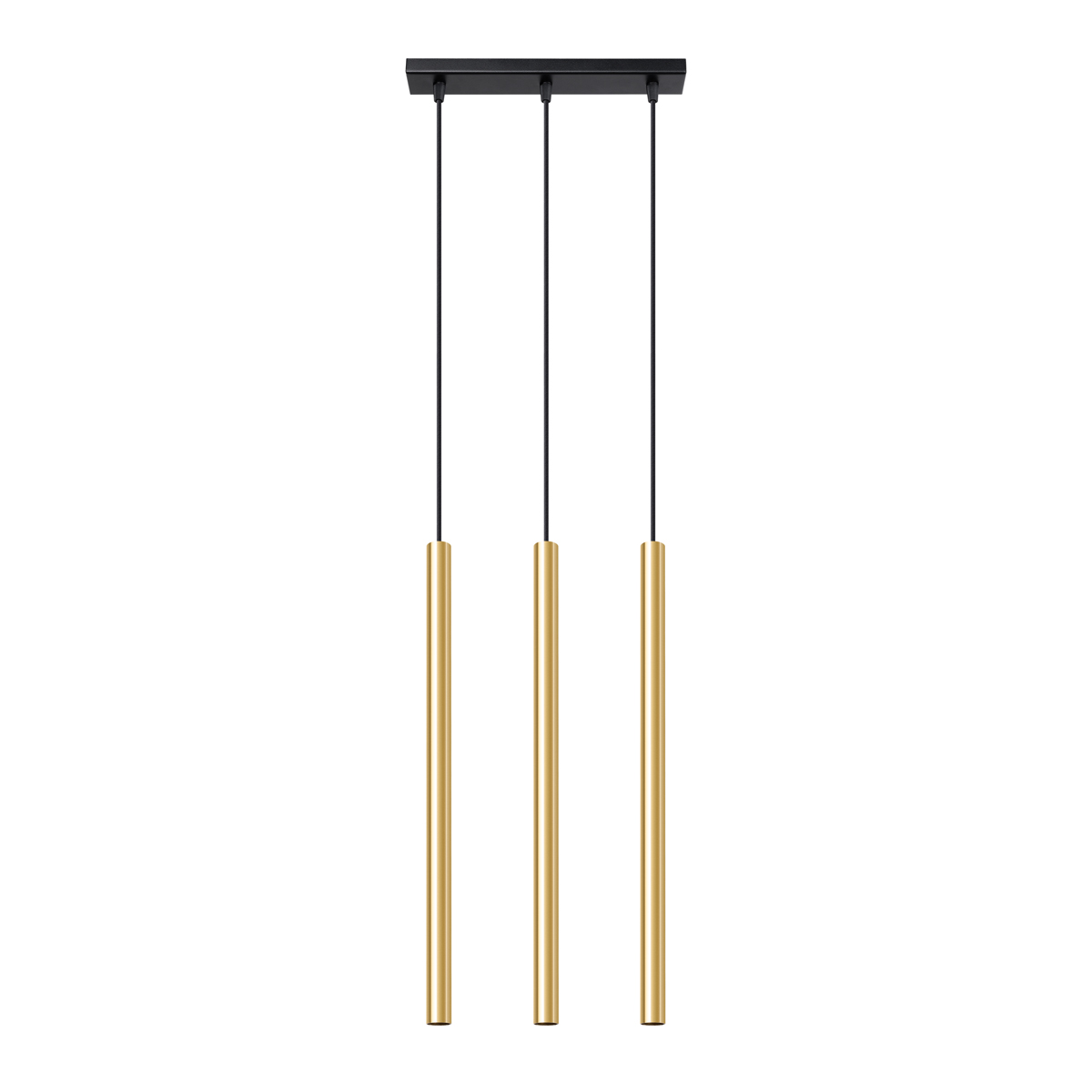 Rippvalgusti PASTELO 3L poleeritud kuldne Sollux Lighting