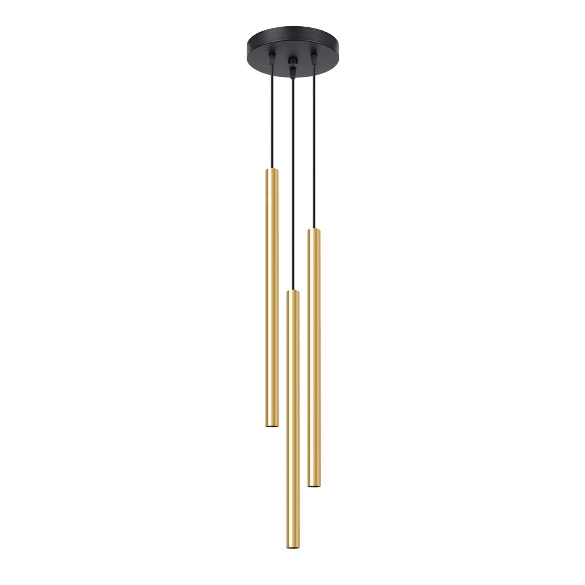 Rippvalgusti PASTELO 3P poleeritud kuldne Sollux Lighting
