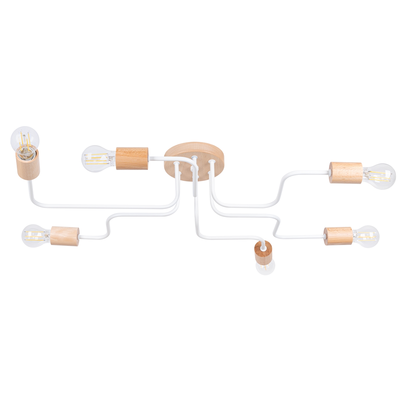 Lühter TIMBO 6 valge Sollux Lighting