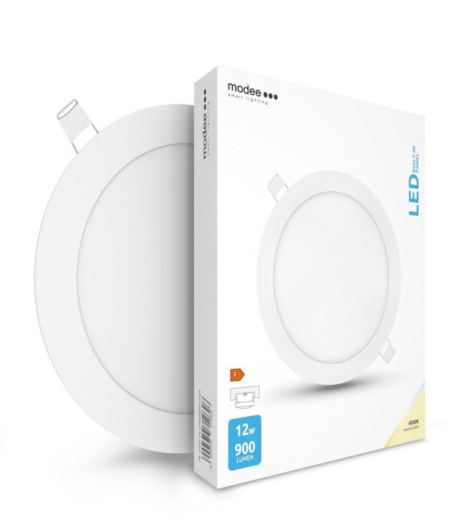 LED-paneel ümar 12W 4000K (900 lumen) süvistatav