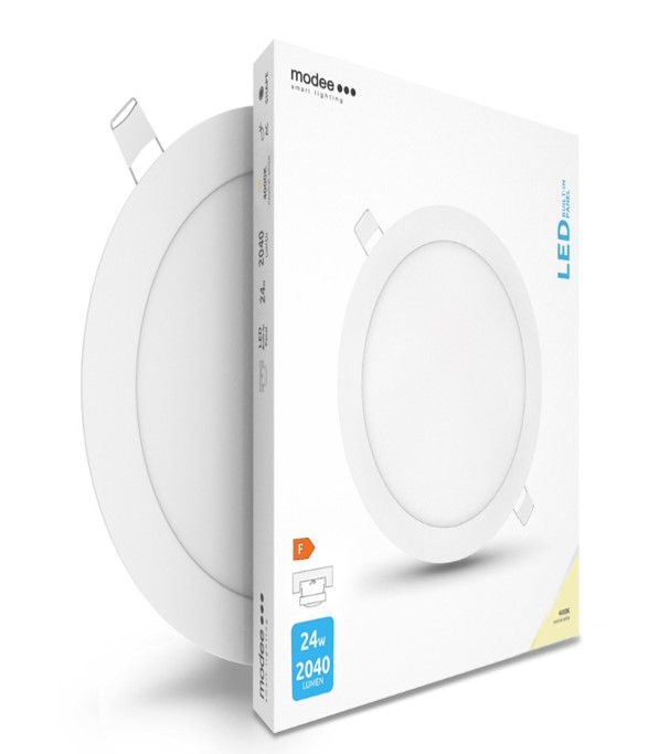 LED-paneel ümar 24W 4000K (2040 lumen) süvistatav