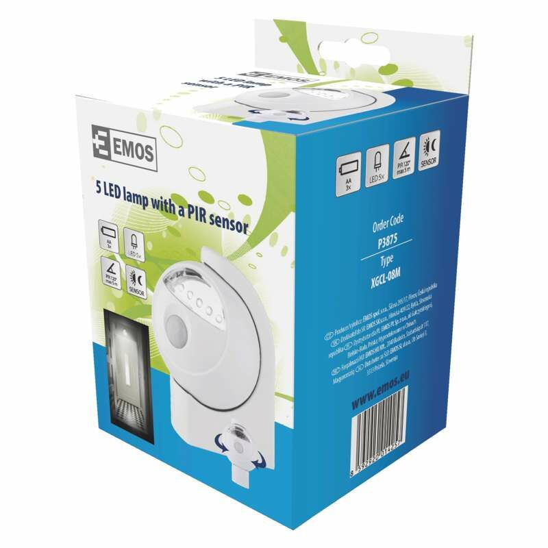 5 LED Lamp liikumisanduriga P38750 Emos