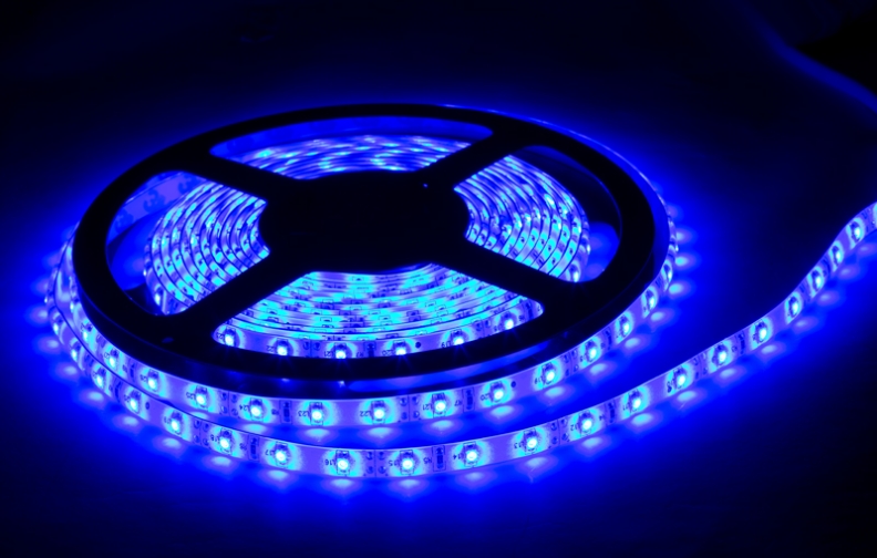 Led riba 4,8W/m,50Lm/W, 5m, BLUE (SININE), IP54, 12V, Optonica LED