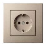 EPSILON Pistikupesa maandusega IKL16-404-01 E/Ch champagne, ilma raamita