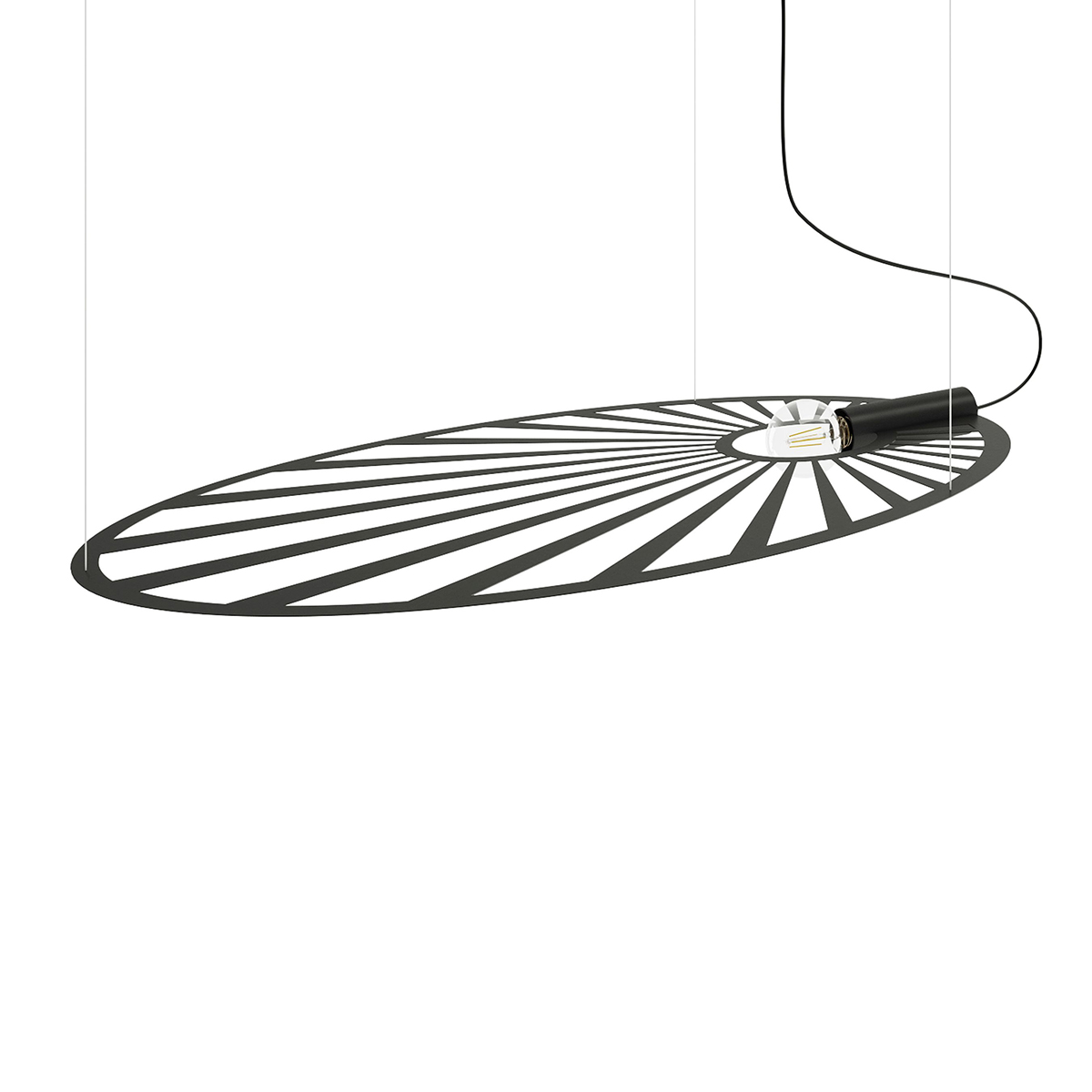 SKU 2600255 Rippvalgusti LEHDET must Thoro Lighting - Pilt 1