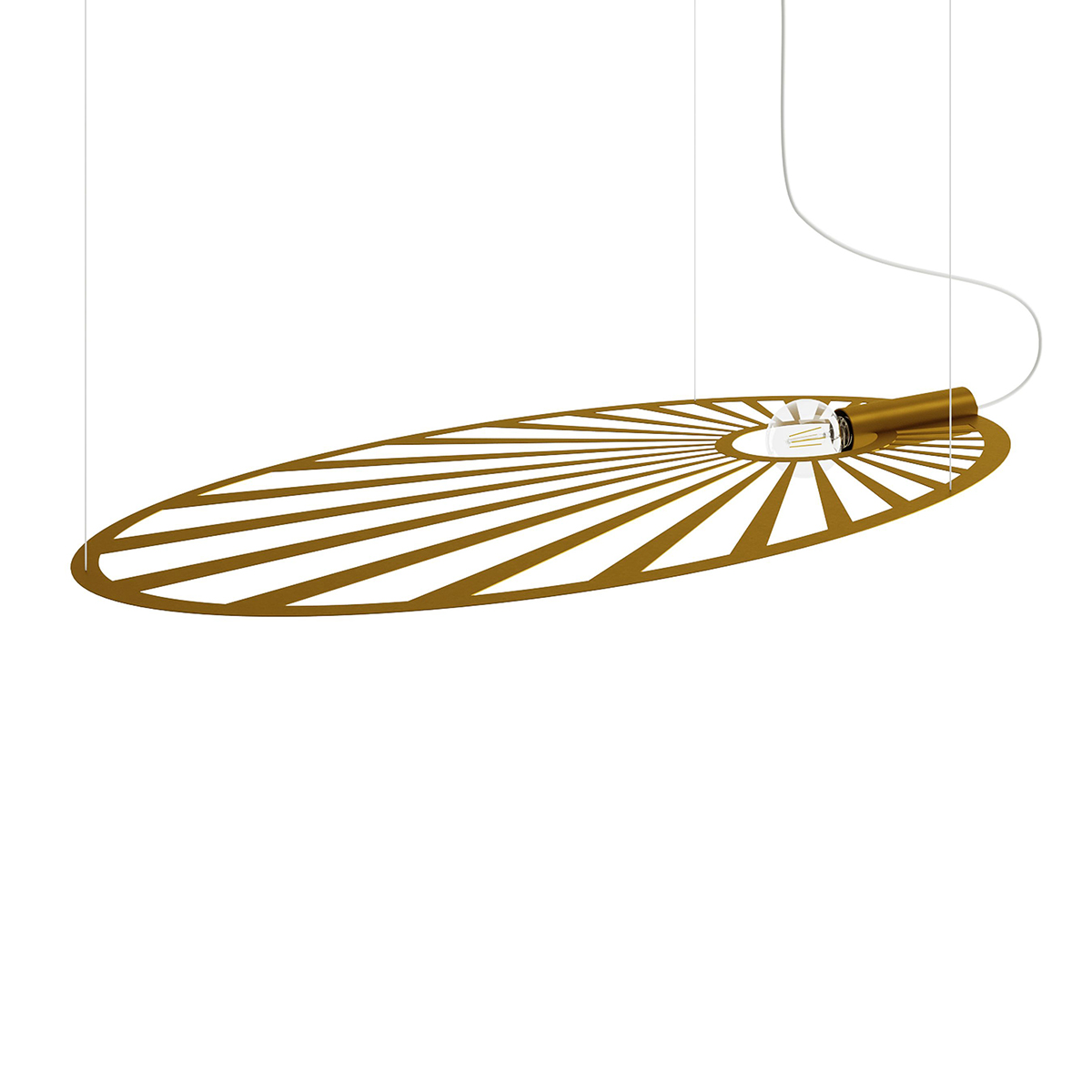 SKU 2600254 Rippvalgusti LEHDET kuldne Thoro Lighting - Pilt 1