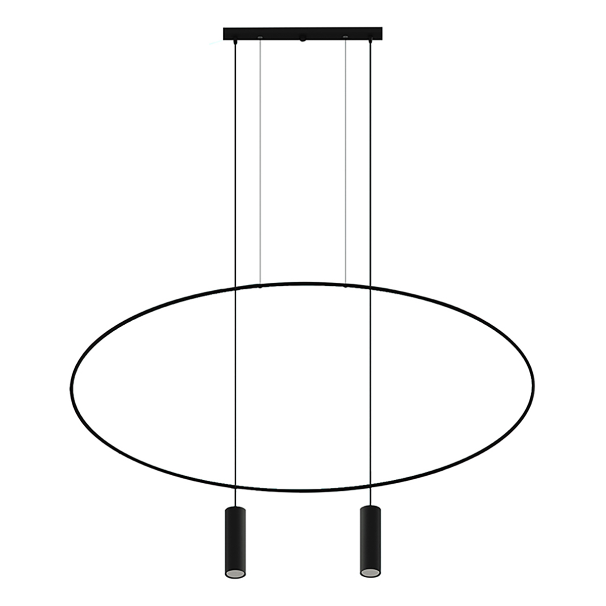 SKU 2600242 Rippvalgusti HOLAR 2 must Thoro Lighting - Pilt 1
