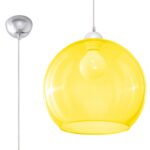 Rippvalgusti BALL kollane Sollux Lighting