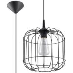 Rippvalgusti CELTA must Sollux Lighting