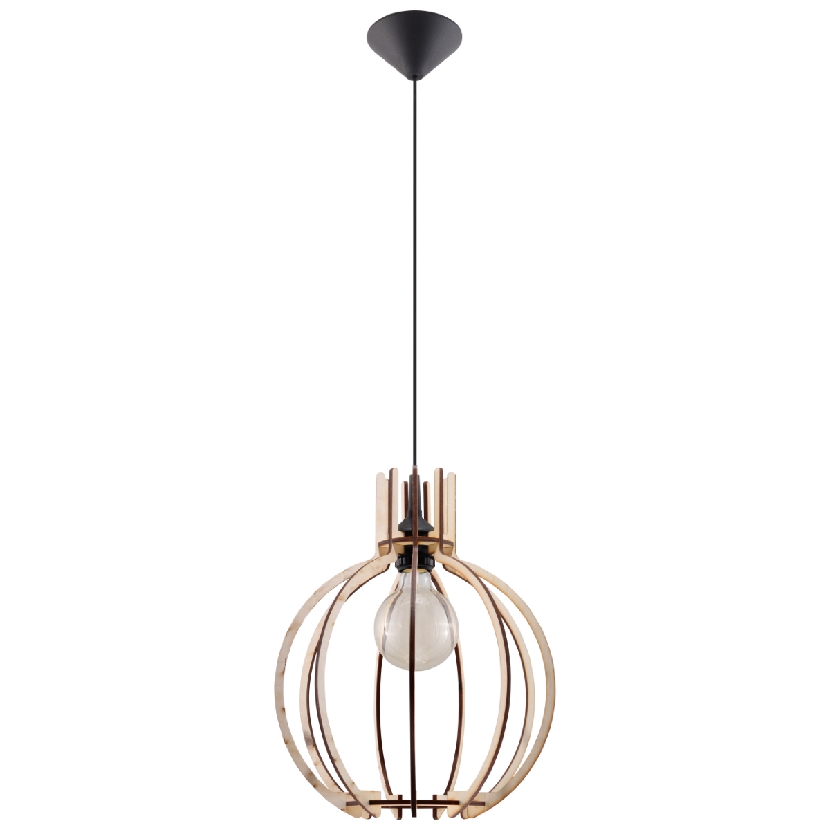 0391-1-к.jpg Подвесной светильник ARANCIA из натурального дерева Sollux Lighting - Изображение 1