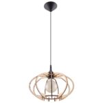 Подвесной светильник MANDELINO из натурального дерева Sollux Lighting