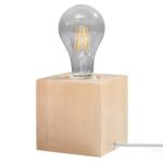 Настольная лампа ARIZ из дерева Sollux Lighting