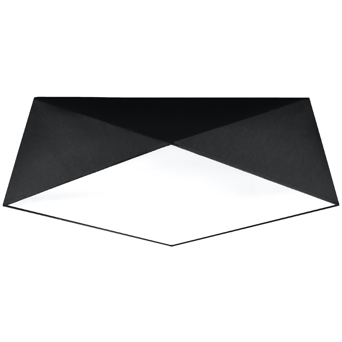 0693-1-k.jpg Laevalgusti HEXA 45 must Sollux Lighting - Image 1