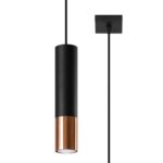Rippvalgusti LOOPEZ 1 must/vask Sollux Lighting