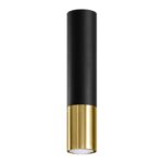 Laevalgusti LOOPEZ must/kuldne Sollux Lighting