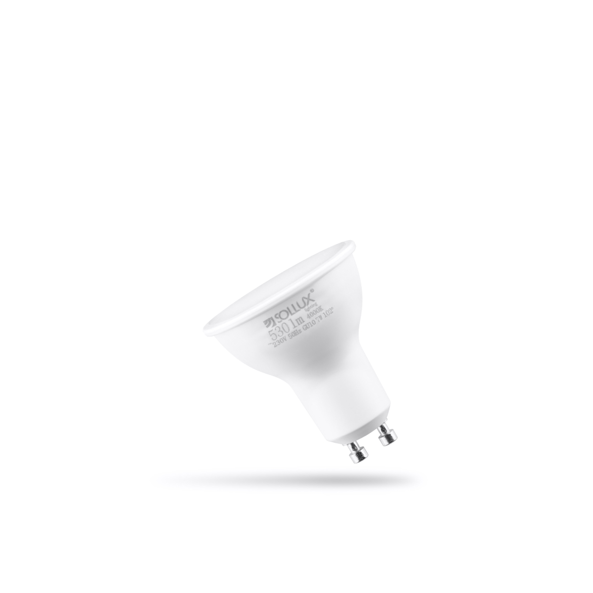 0973-1-k.jpg LED-pirn GU10 4000K 7W 530lm Sollux Lighting - Image 1