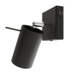 Настенный светильник с черным выключателем RING Sollux Lighting