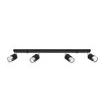 Laevalgusti NERO 4 must/kroomitud Sollux Lighting