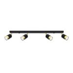 Laevalgusti NERO 4 must/kuldne Sollux Lighting