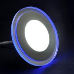 LED paneel ring 8W+2W 120° soe valge+sinine
