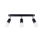 Потолочный светильник FORNES 3 черный Sollux Lighting