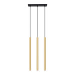Rippvalgusti PASTELO 3L poleeritud kuldne Sollux Lighting