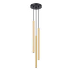 Rippvalgusti PASTELO 3P poleeritud kuldne Sollux Lighting