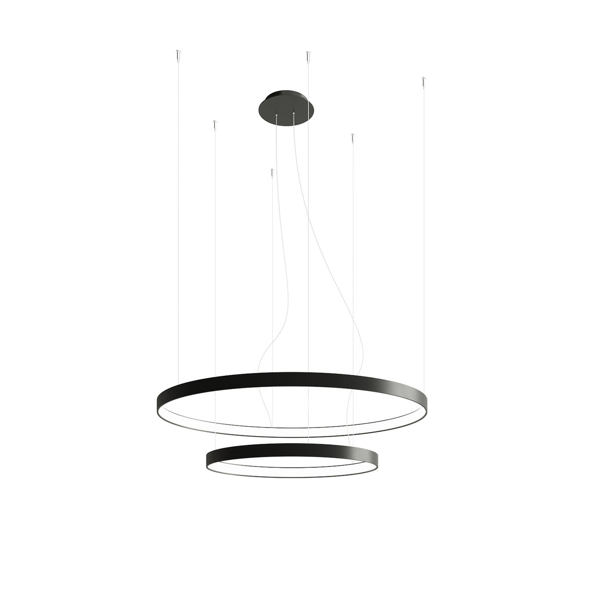 SKU 2600131 Lühter RIO 2 55/78 must 3000K Thoro Lighting - Pilt 1