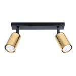 Laevalgusti WINX 2 must/kuldne Sollux Lighting