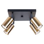 Laevalgusti WINX 4 must/kuldne Sollux Lighting