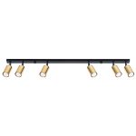 Laevalgusti WINX 6L must/kuldne Sollux Lighting