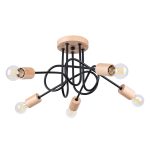 Люстра EMBER 5 черная Sollux Lighting