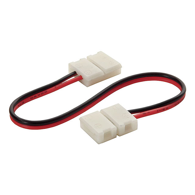 SKU 10505 LED riba connector kaabliga 12V 3528 8mm - Image 1