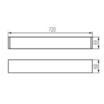 Led valgusti korpus T8 torudele AL 4LED60-MPR-W-NT SE Kanlux