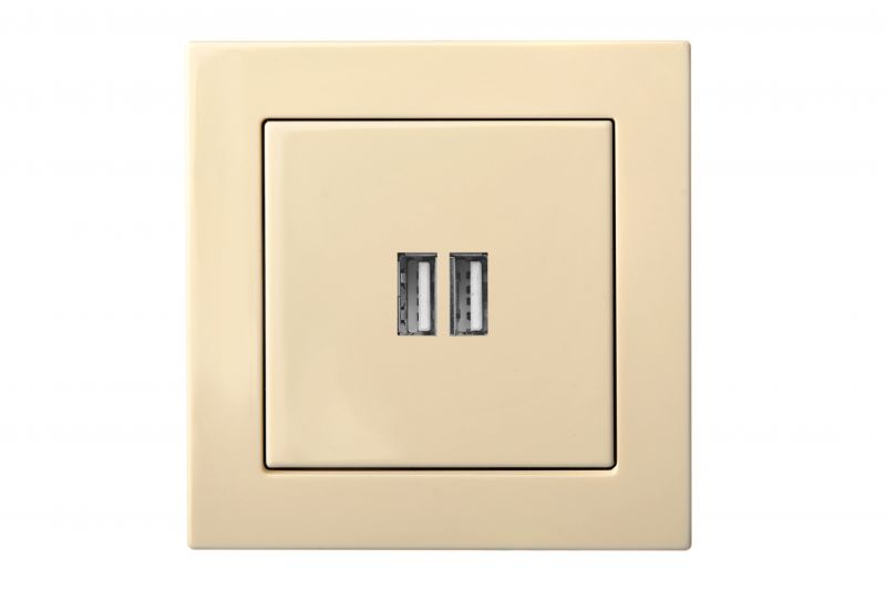 5c2899ee4d26c128293105.jpg EPSILON Pistikupesa IUK2-01 E/S USB 3.4A 220V LIIV, ilma raamita - Image 1