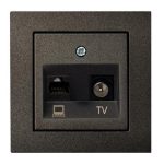 EPSILON Pistikupesa ITVKL1-01 E/J TV+DAT (RJ45 cat.6), w/f MUST, ilma raamita