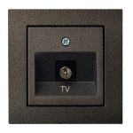 EPSILON Pistikupesa ITVL1-01 E/J TV MUST, ilma raamita
