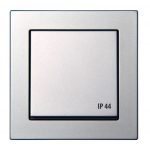 EPSILON Pistikupesa kaanega IKL16-408-01 E/Mt METALLIC IP44, ilma raamita