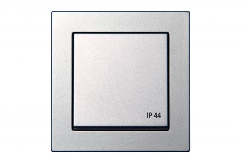 5c34b49ace332484674475.jpg EPSILON Pistikupesa kaanega IKL16-408-01 E/Mt METALLIC IP44, ilma raamita - Image 1